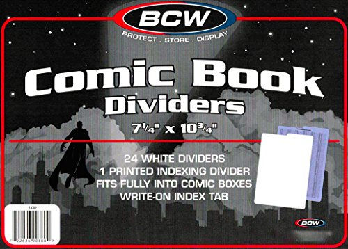 100 Comic Book Dividers For Short Or Long Comic Book Storage Boxes
