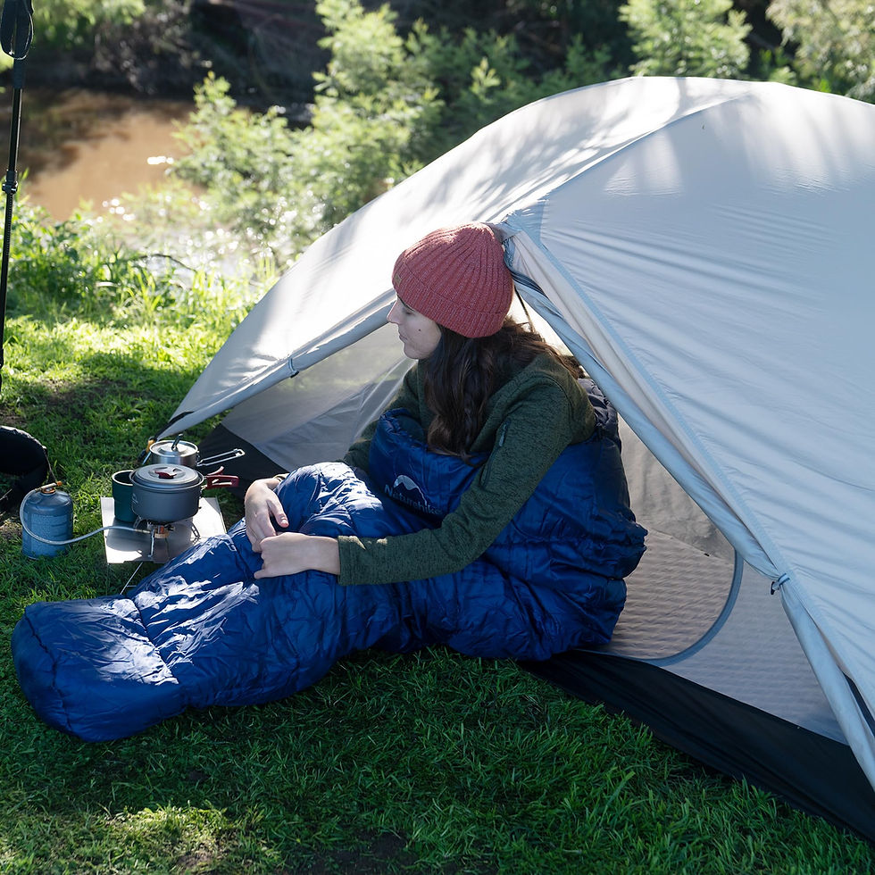 Thumbnail: Naturehike 0 Degree Mummy Sleeping Bag for Adults, Hollow Cotton Backpacking Sle
