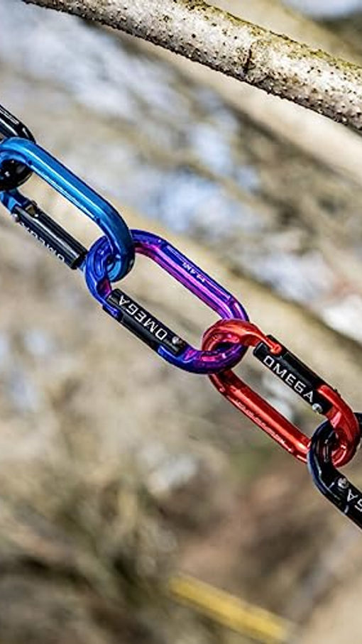 Thumbnail: Micro Raider Mini Oval Carabiner - Hot Forged Aluminum Climbing Connector - 4kN