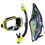 Thumbnail: TUSA Sport Adult Imprex 3D Purge Mask and Dry Snorkel Combo, Black/Flash Yellow,