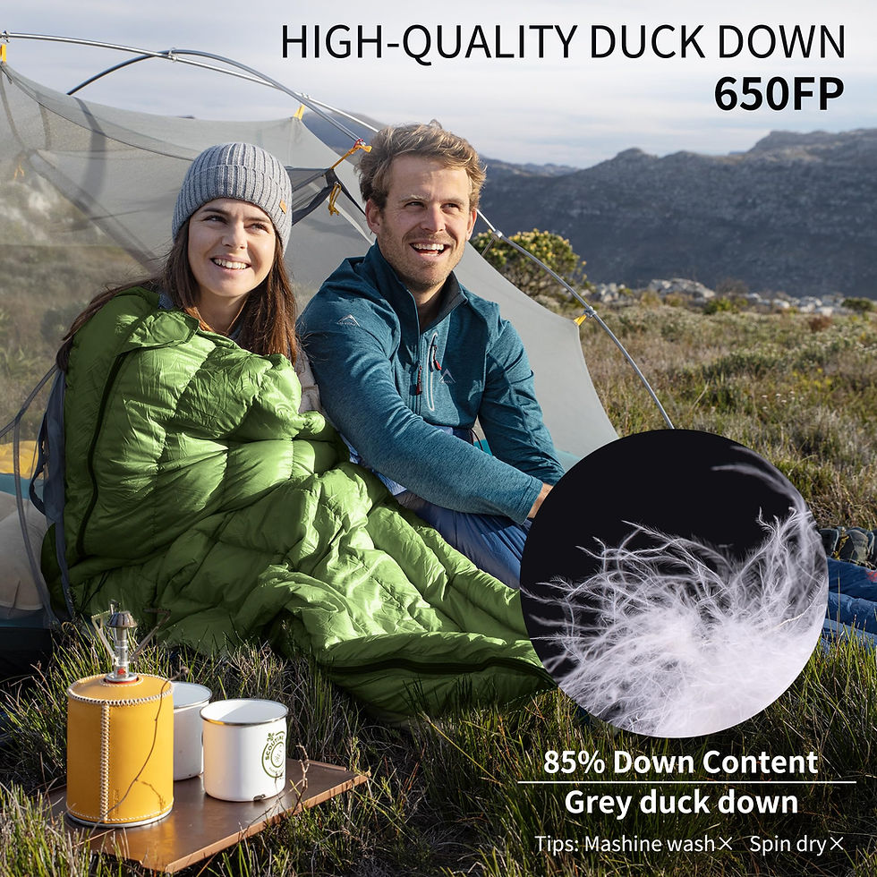 Thumbnail: Naturehike 1.25lbs Ultralight Sleeping Bag, 800 Fill Power Goose Down Sleeping B