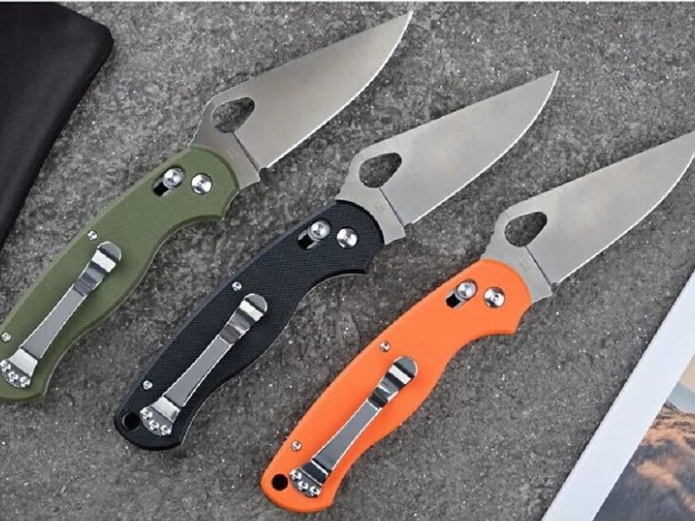 Thumbnail: Ganzo G729-GY Folding Pocket Knife 440C Stainless Steel Blade G10