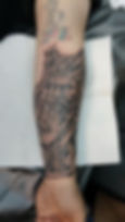 Poseidon forearm tattoo, St. George Utah tattoo