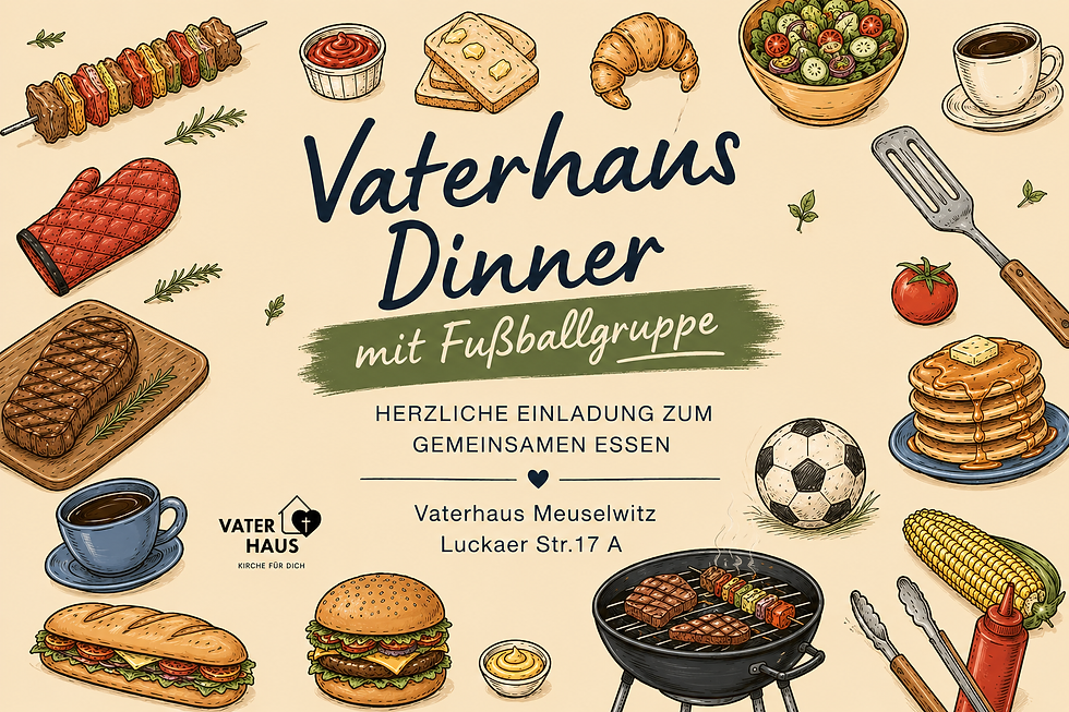 18 Uhr Vaterhaus Fußball-Dinner beim FSV Meuselwitz e.V.