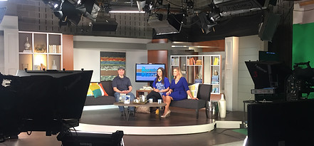 TV appearance in Omaha, with Andy Myers of Soul Studios
