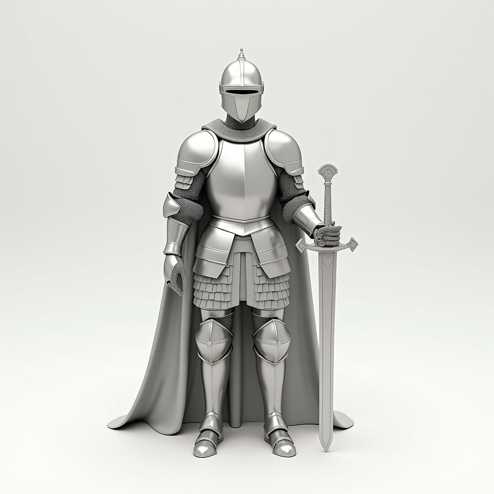 Historischer Ritter Krieger