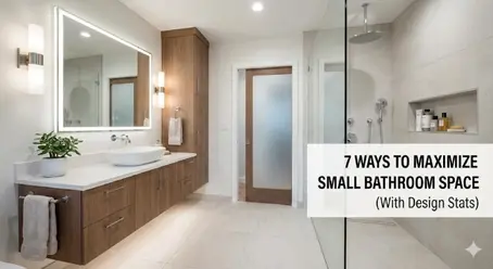 7 Ways to Maximize Small Bathroom Space (With Design Stats)
