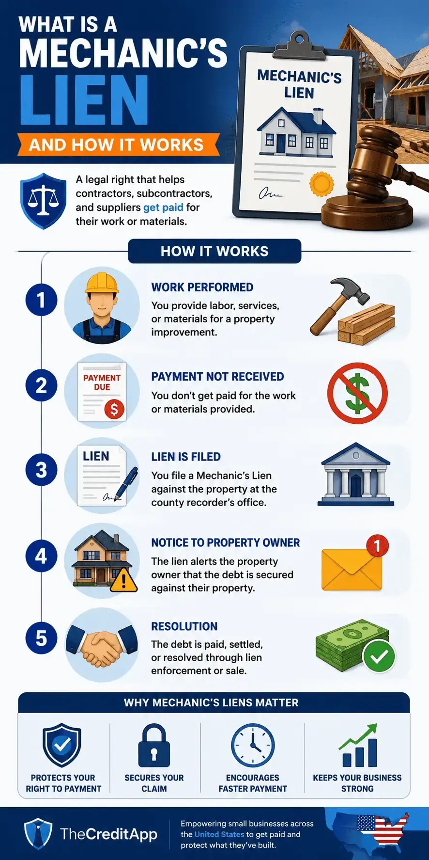 What is a Mechanic's Lien Infographic