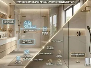 How to Mix Metals in Your Bathroom Without It Looking Chaotic