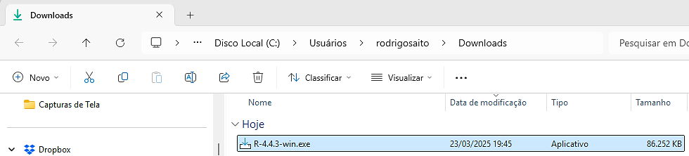 Download do arquivo R-4.4.3-win.exe