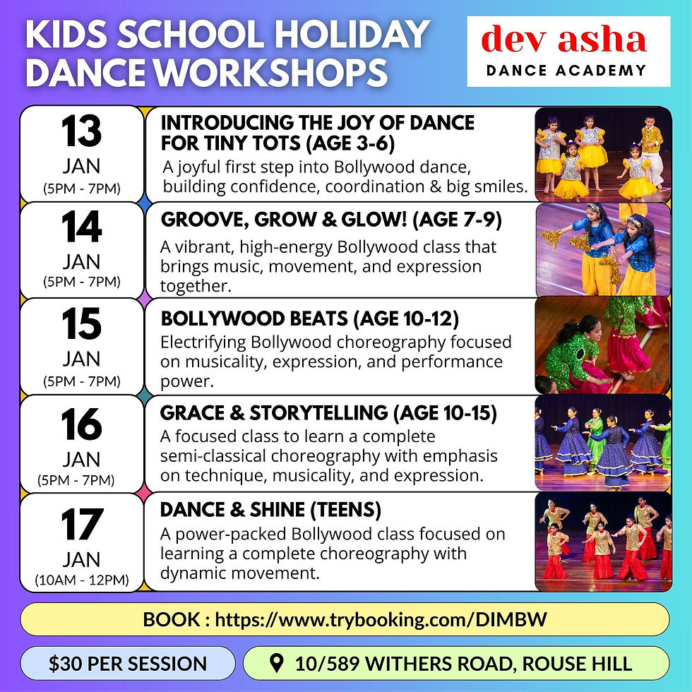 Kids - School Holiday Dance Workshop