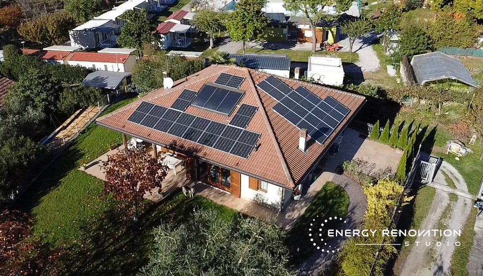 Un impianto fotovoltaico residenziale che abbiamo installato a Dro, in Trentino Alto Adige