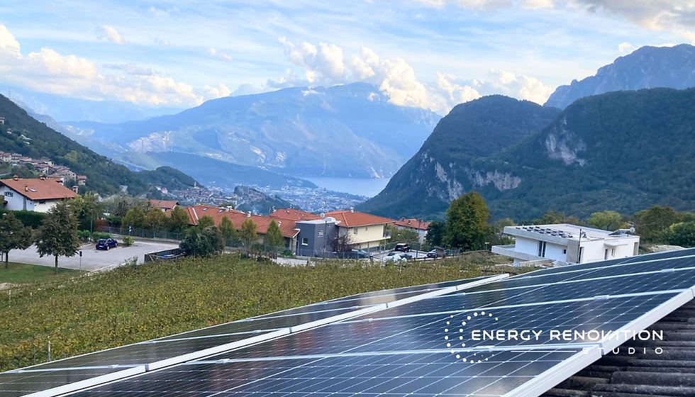 Un impianto fotovoltaico a Tenno