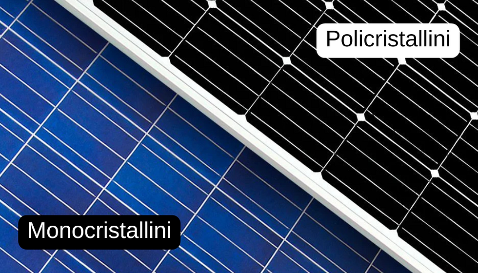 La differenza tra pannelli monocristallini e policristallini