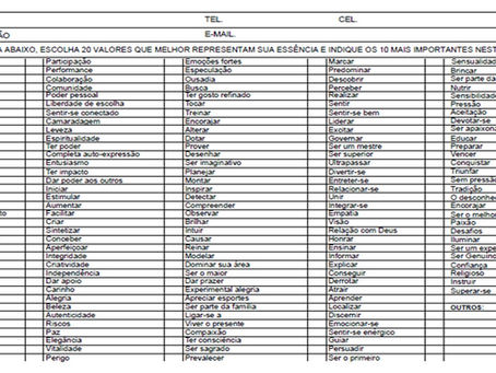 Os seus Valores Importam.
