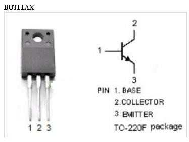 BUT11AX  NPN 450В 5А [TO-220F]