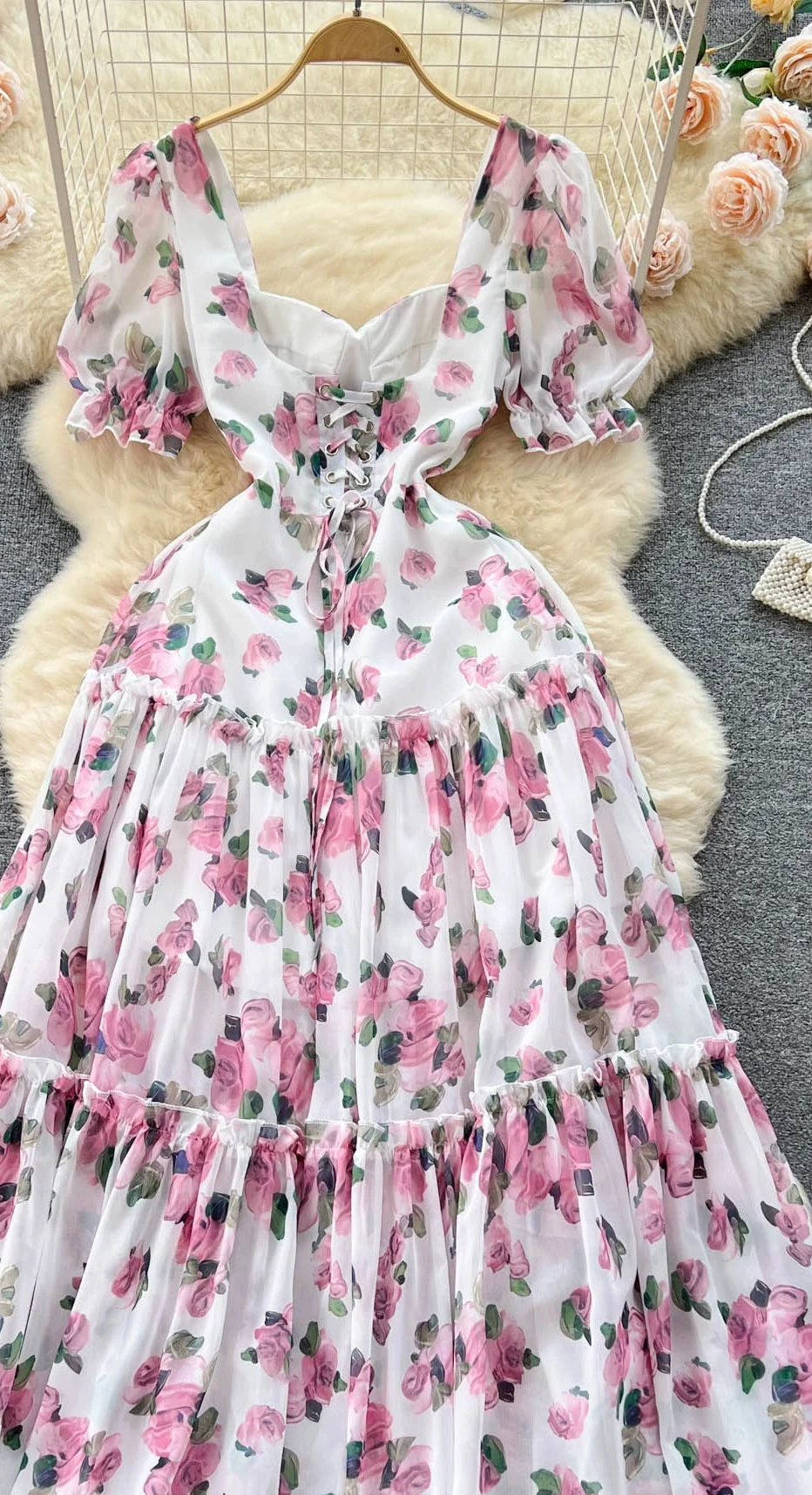 Miniatura: Vestido Rosas