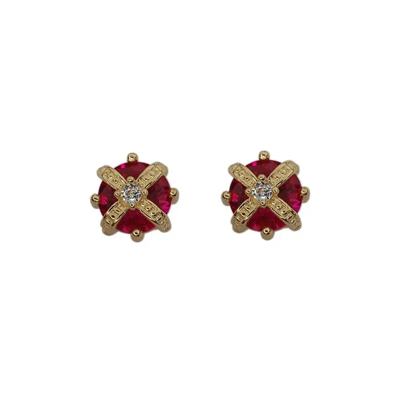 Miniatura: Aretitos discretos Flor Imperial