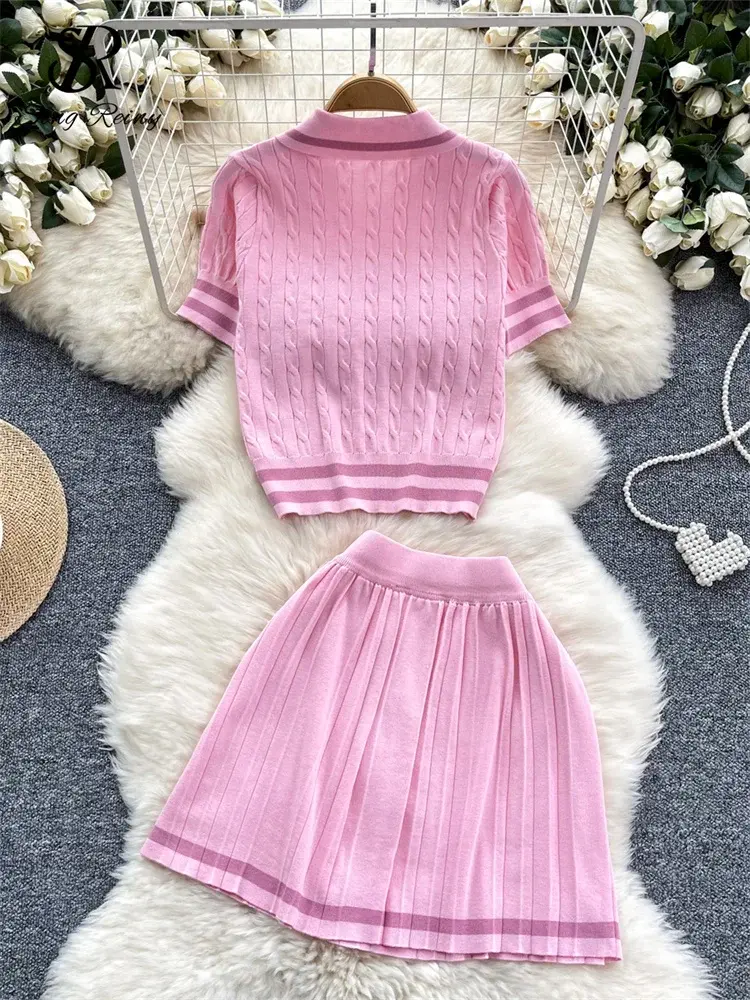 Miniatura: Conjunto Alison (rosa, azul y negro)