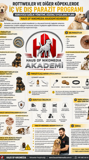 Rottweiler ve Diğer Köpeklerde İç ve Dış Parazit Programı