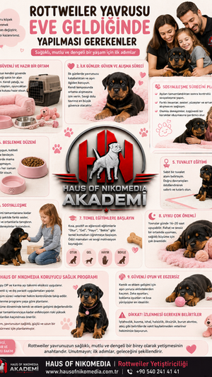 Rottweiler Yavrusu Eve Geldiğinde Yapılması Gerekenler