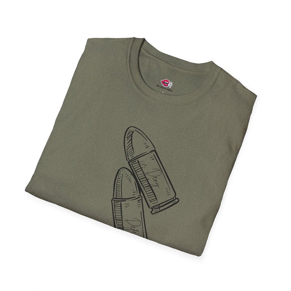Thumbnail: Whimsical Revolution T-Shirt Defend Deny Depose Healthcare Support