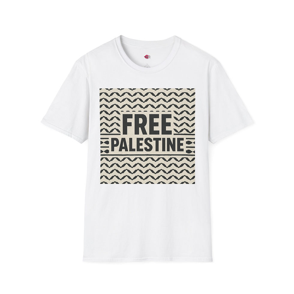 Thumbnail: Softstyle T-Shirt w/ 'FREE PALESTINE' Design | Tee for Activism, Social Justice