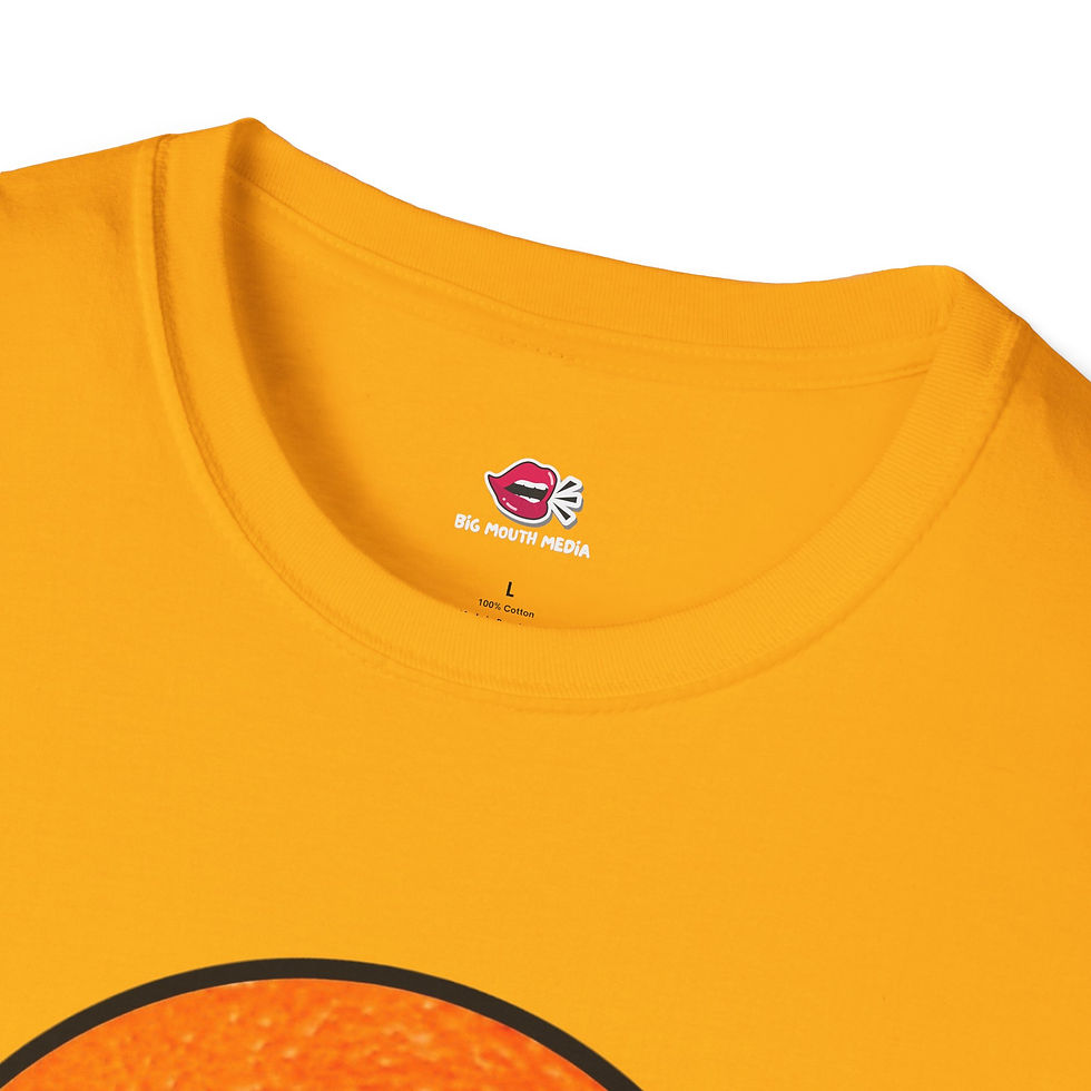 Thumbnail: Unisex Softstyle T-Shirt w/Orange Lies Matter Design, Gift for Activists