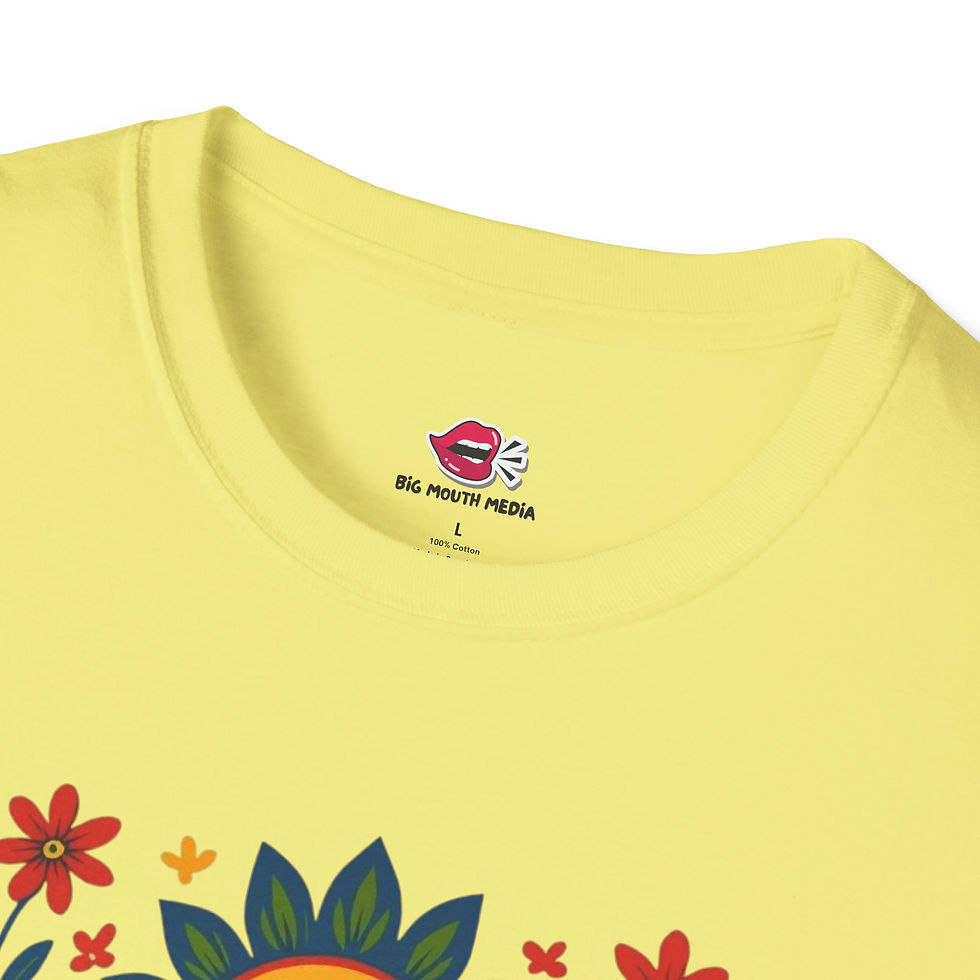 Thumbnail: Colorful Floral Chinga la Migra Empowerment T-Shirt, Gift for Activists
