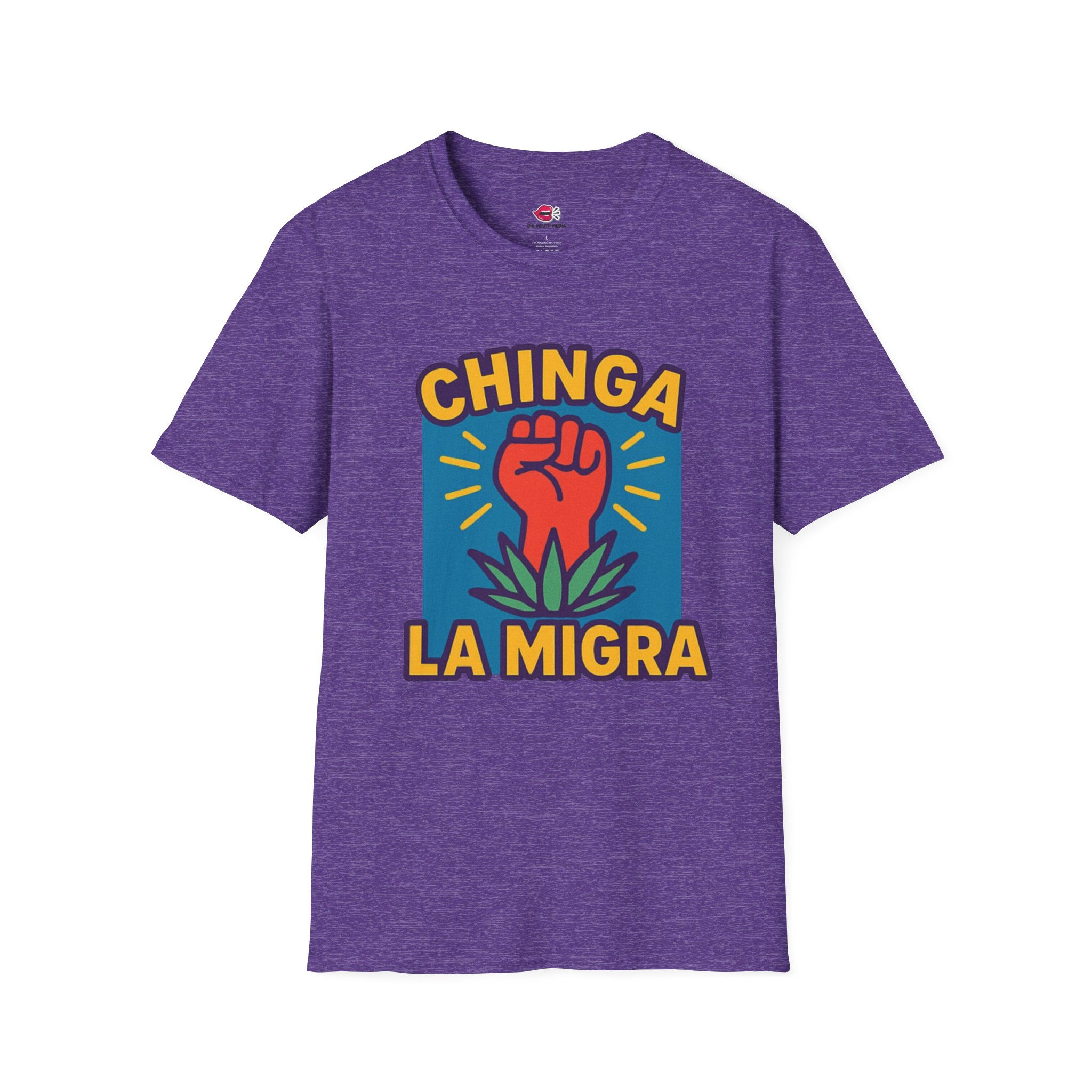 Chinga La Migra Softstyle T-Shirt | Bold Protest Shirt | Empowerment Fashion 