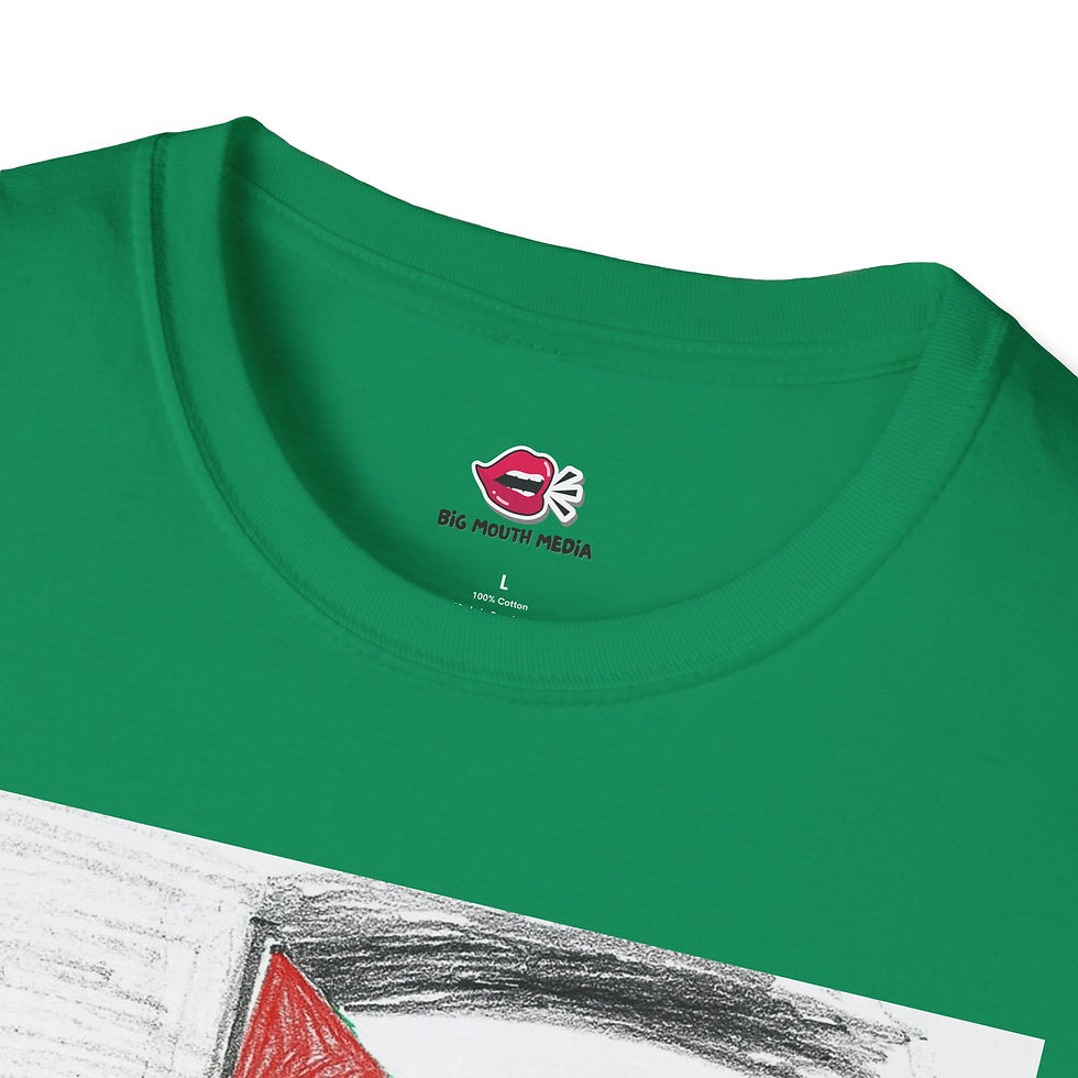 Thumbnail: Softstyle T-Shirt with 'Free Palestine' Design, Protest Apparel, Political Shirt