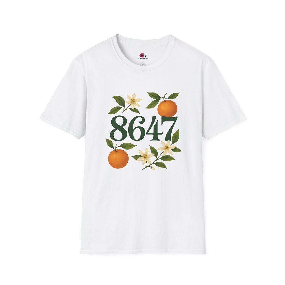 Thumbnail: 8647 Floral Citrus Softstyle T-Shirt - Casual Wear