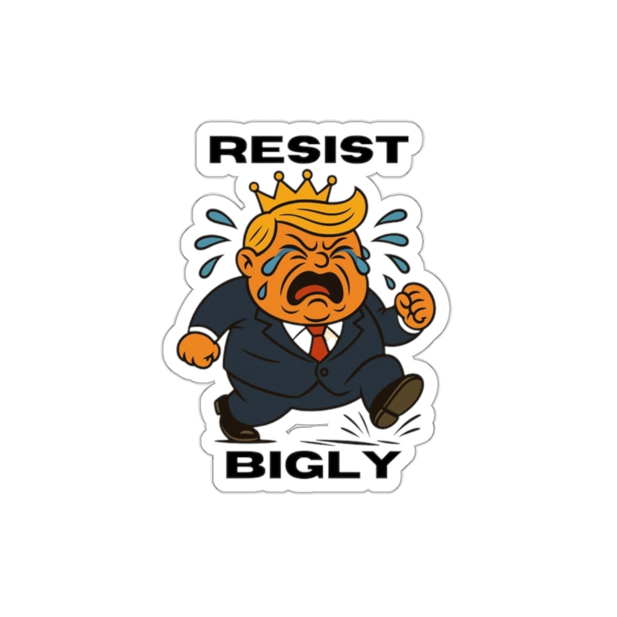 Resist Bigly Political Sticker, Fun Gift for Activists