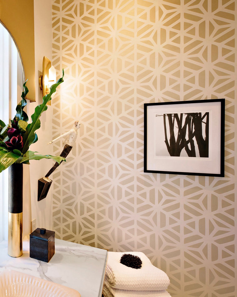Hand Painted and cut Wallpaper