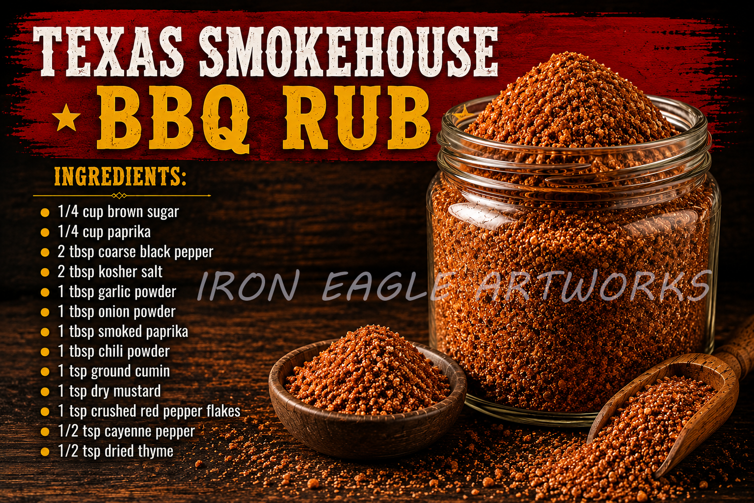 Texas Smokehouse BBQ Rub - High Resolution