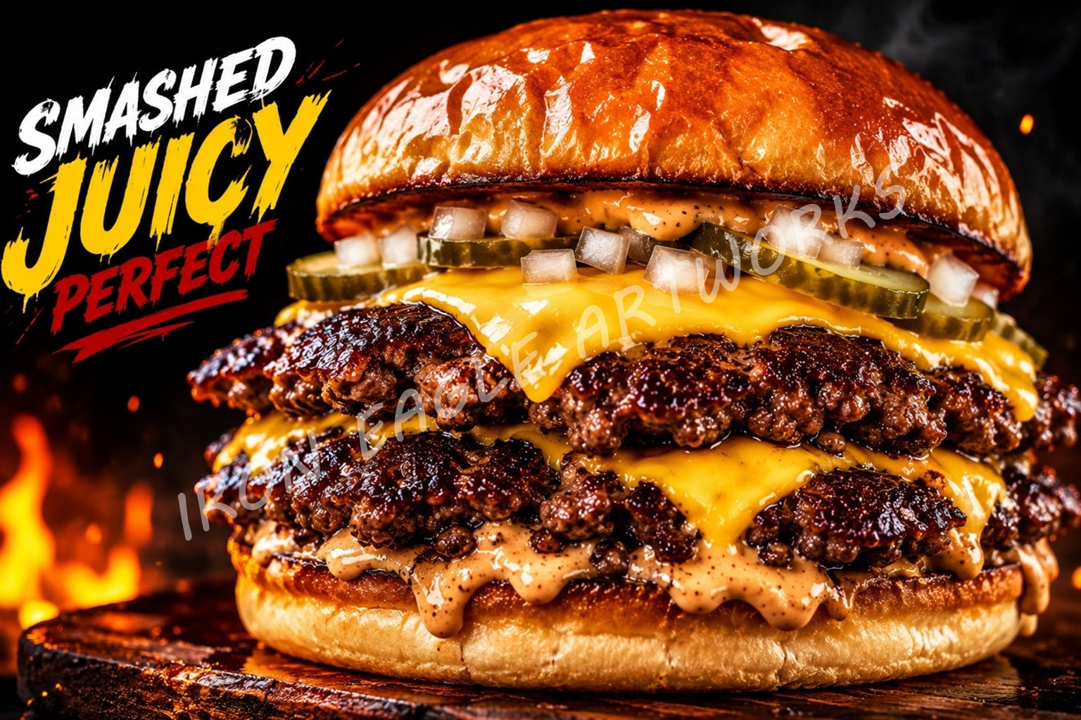 Ultimate Smash Burger - High Resolution