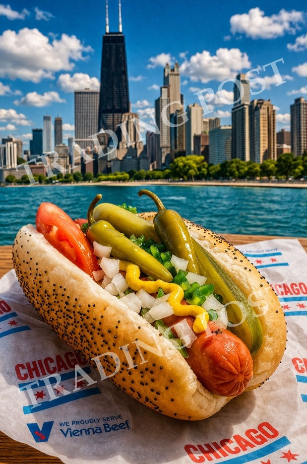 Chicago-style Hot Dog - High Resolution