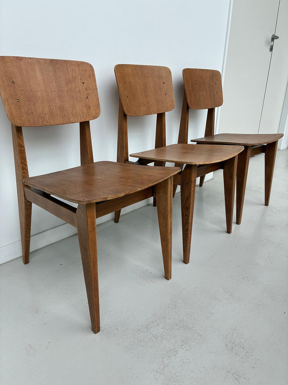 Chaises Marcel Gascoin après restauration