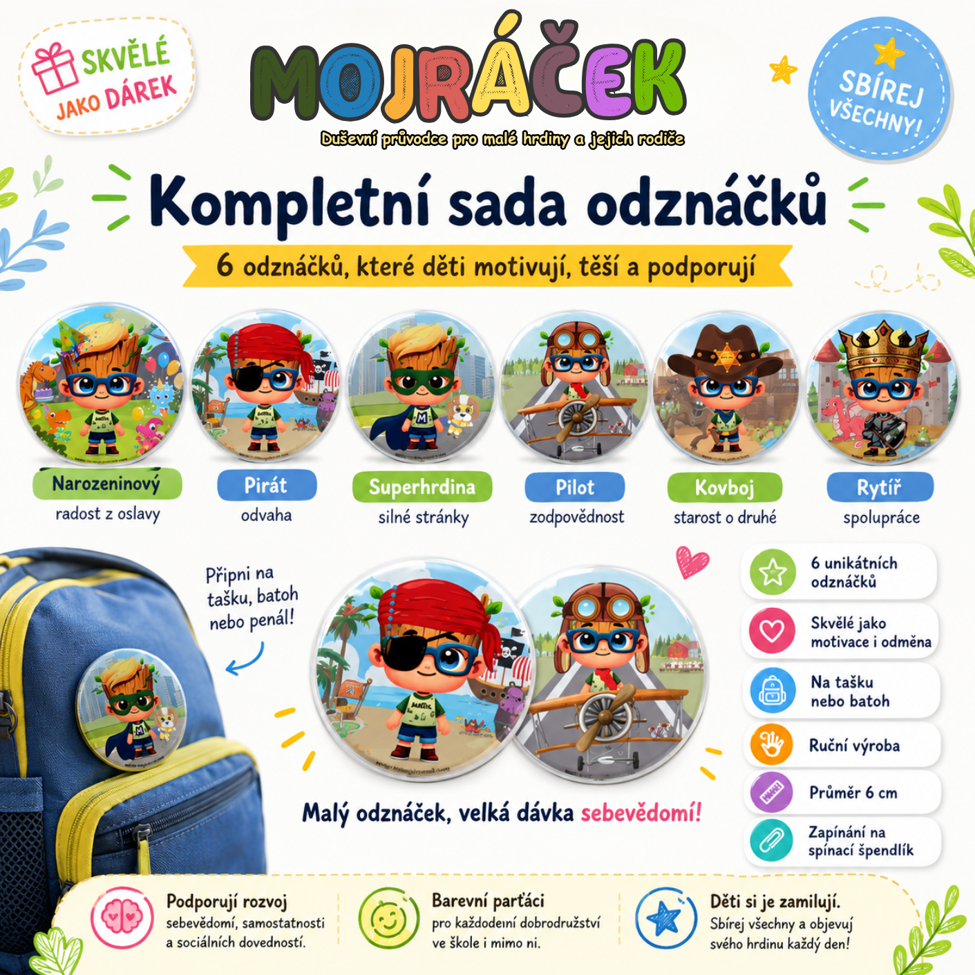 Kompletní sada odznáčků