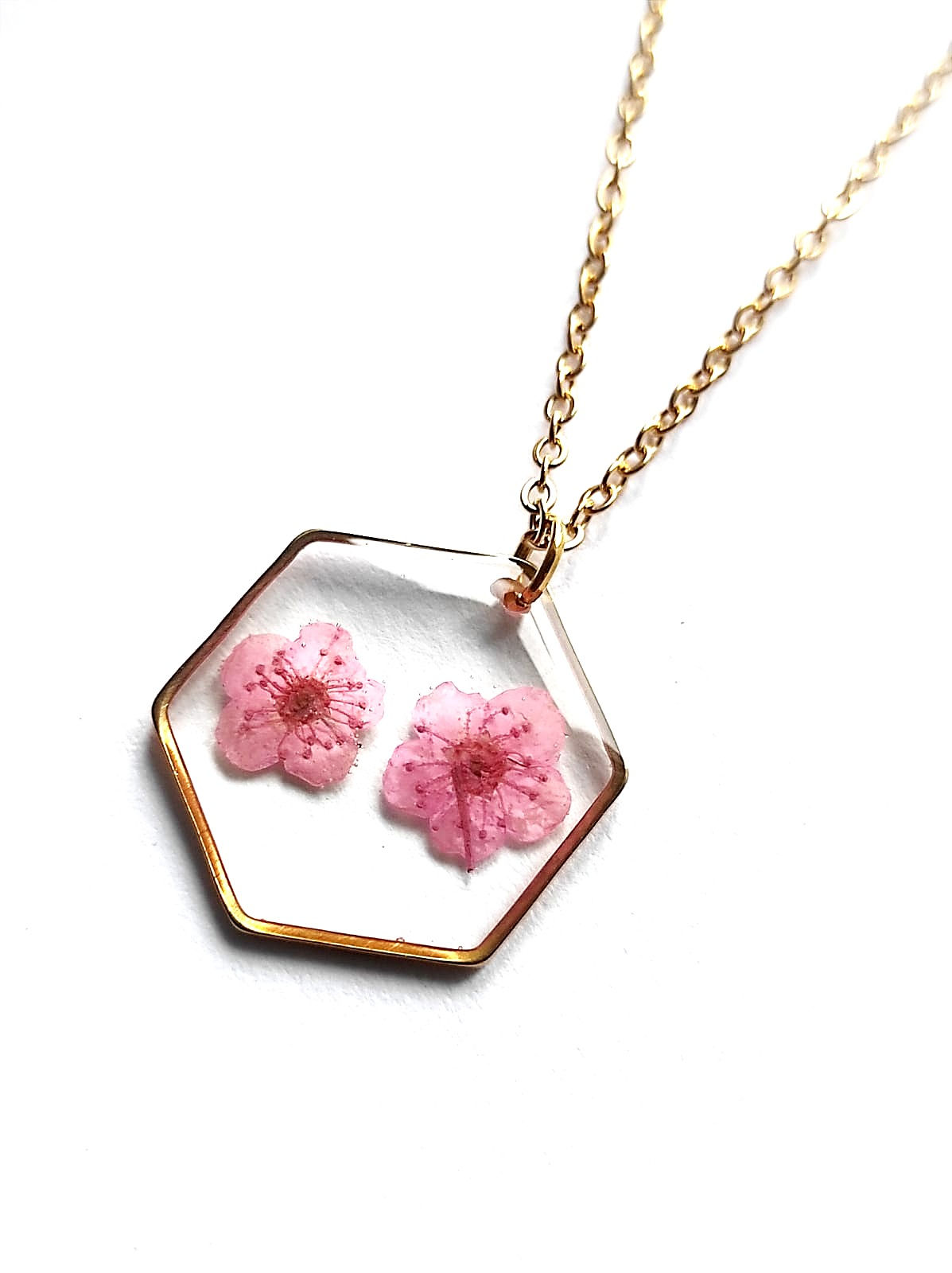 Pendentif Délicatesse fleur de prunus