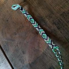 Miniature : Bracelet plat Vert Noir