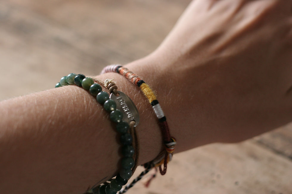 Miniature : Bracelet Rond Bordeau et Jaune n°29