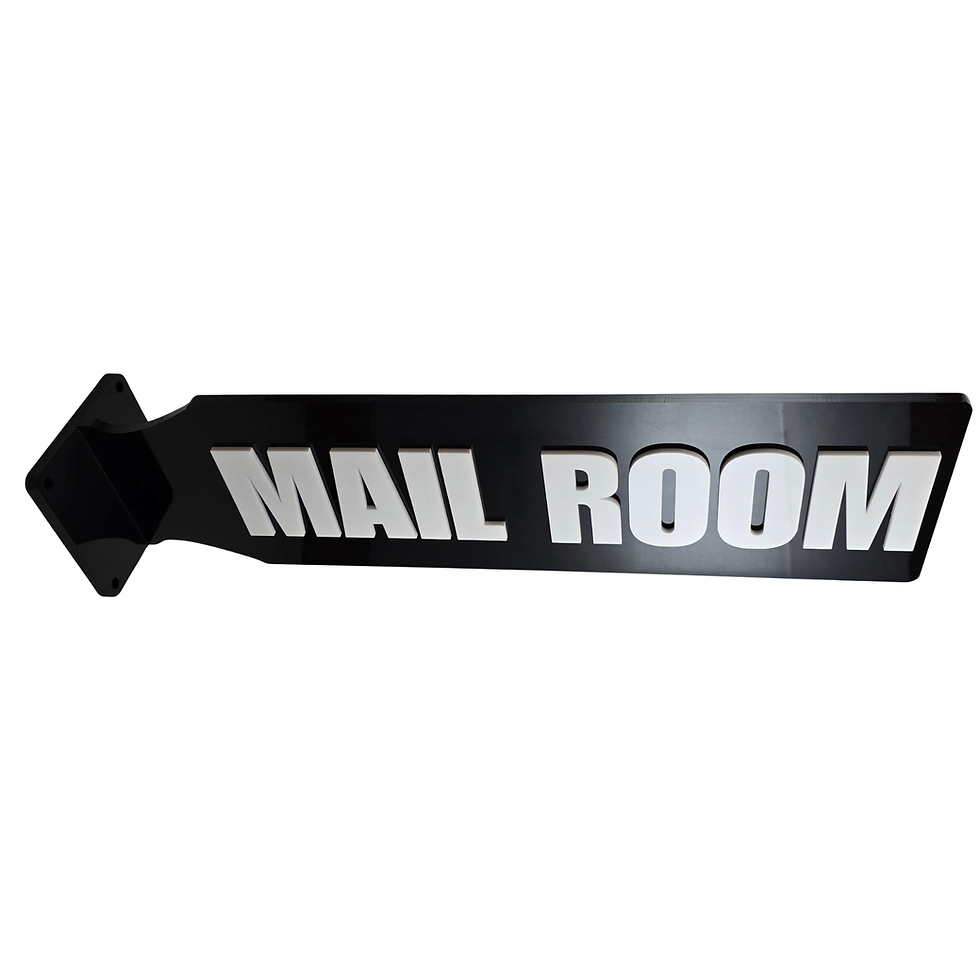 Hallway Door Sign - MAIL ROOM