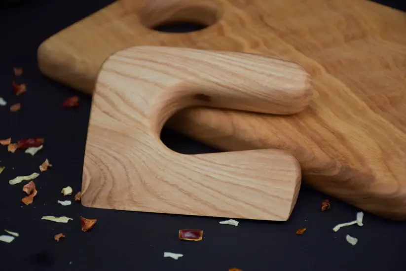 Miniatura: CONJUNTO FACA MONTESSORI E TÁBUA DE CORTAR