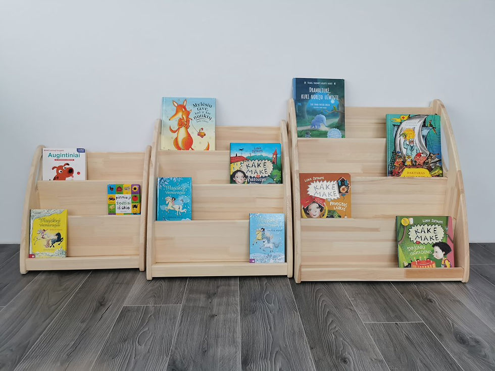 Miniatura: ESTANTE PARA LIVROS MONTESSORI