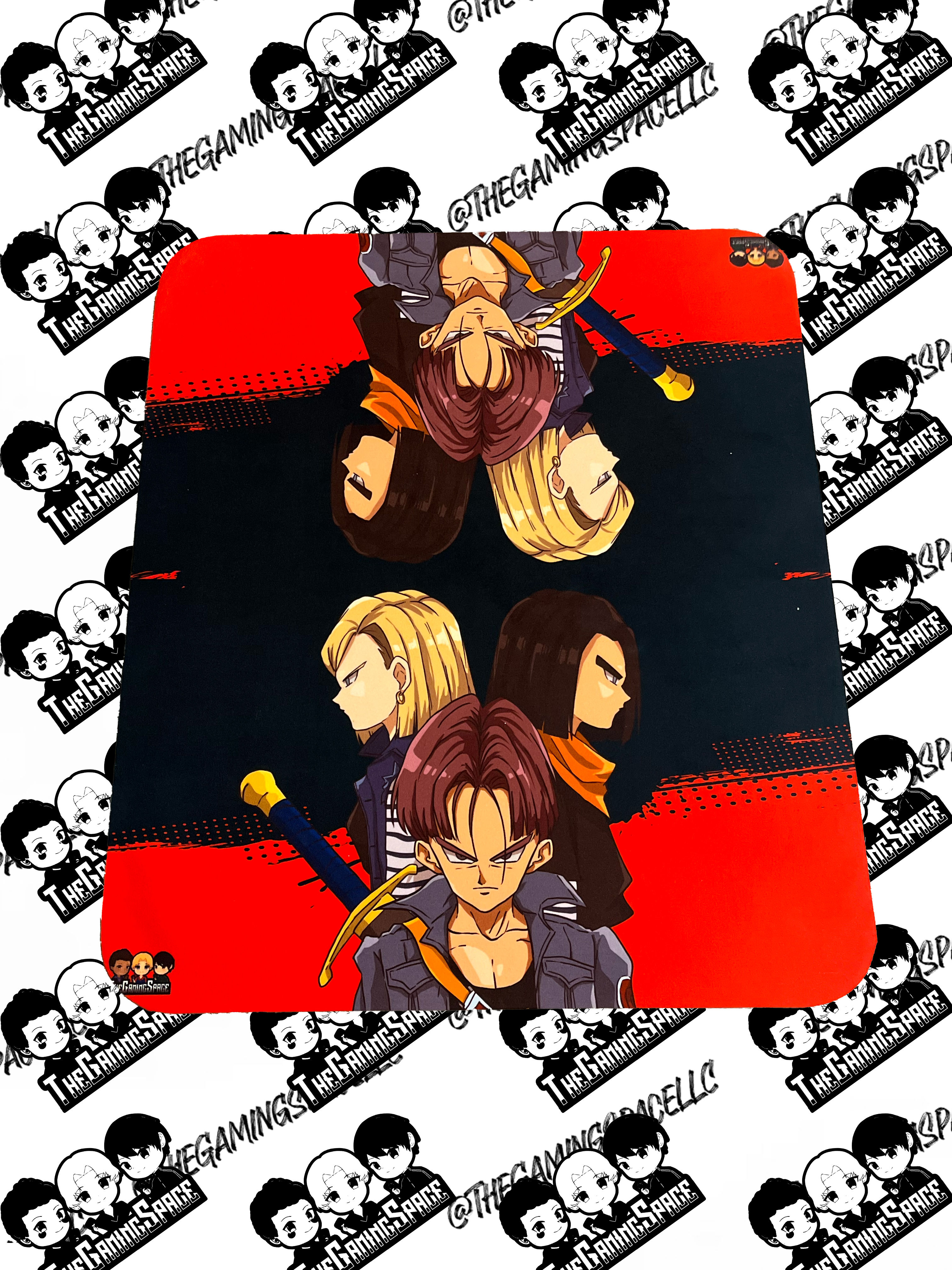 Two Player "The Androids Have Arrived" Dragon Ball Cloth Playmat