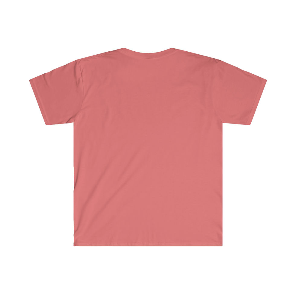 Thumbnail: Distracted Planted Face in Yellow Drawn Figure Unisex Softstyle T-Shirt