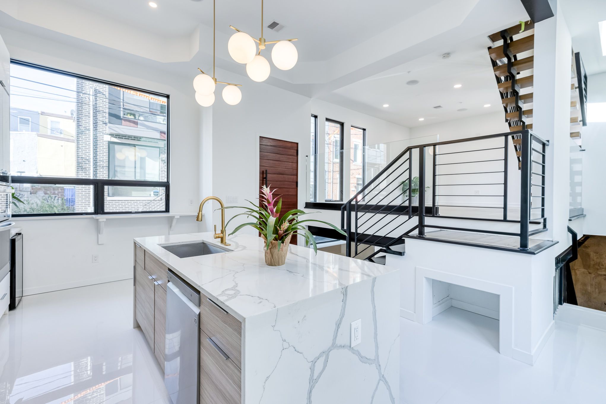 Finished custom kitchen by Paiz Builders in Kensington
