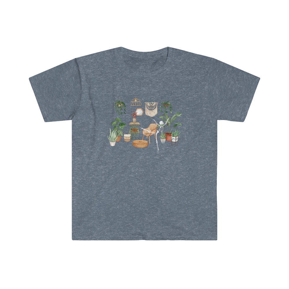 Thumbnail: Skeleton Dancing in Plantyroom Unisex Softstyle T-Shirt