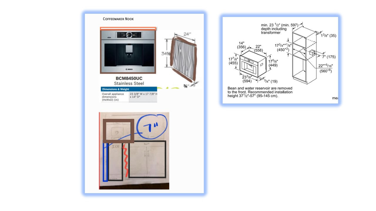 Built-in MICRO AND COFFEE MAKER option